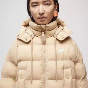 The Arrivals beige puffer